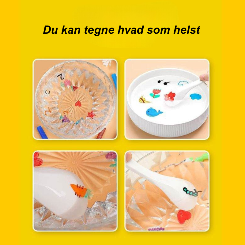 Flydende Blæk Kunstsæt | Vandmaling Med Kreative Værktøjer | Til Hobbyprojekter & Kreative Aktiviteter | Vanero