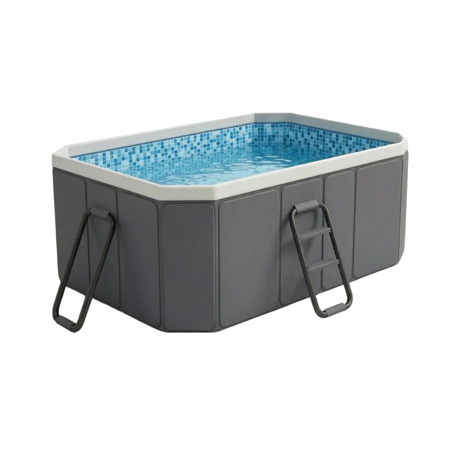 Børnepool | PVC Foldbar Børnepool Med Støtteramme | Udendørs Vandleg I Haven | Vanero