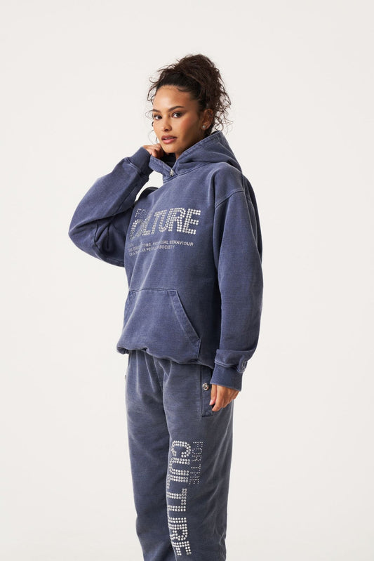 Robin | Trendy "For The Culture" Unisex Hoodie Blå | Vanero