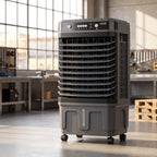 Luftkøler | Mobil 40L Evaporativ Luftkøler Med Fjernbetjening | Hjem Og Arbejdsområde | Vanero