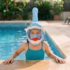 Snorkelmaske | Polykarbonat Helansigts Snorkelmaske Med Integreret Ånderør | Børn Og Vandaktiviteter | Vanero