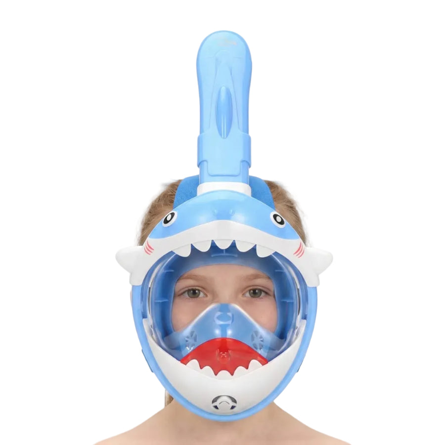 Snorkelmaske | Polykarbonat Helansigts Snorkelmaske Med Integreret Ånderør | Børn Og Vandaktiviteter | Vanero