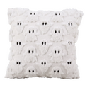 Halloween Pudecover | Spøgelse- & Græskarmønster | Polyester-Bomuld Dekorativt Pudebetræk Til Sofa, Seng & Sæsonpynt | Vanero