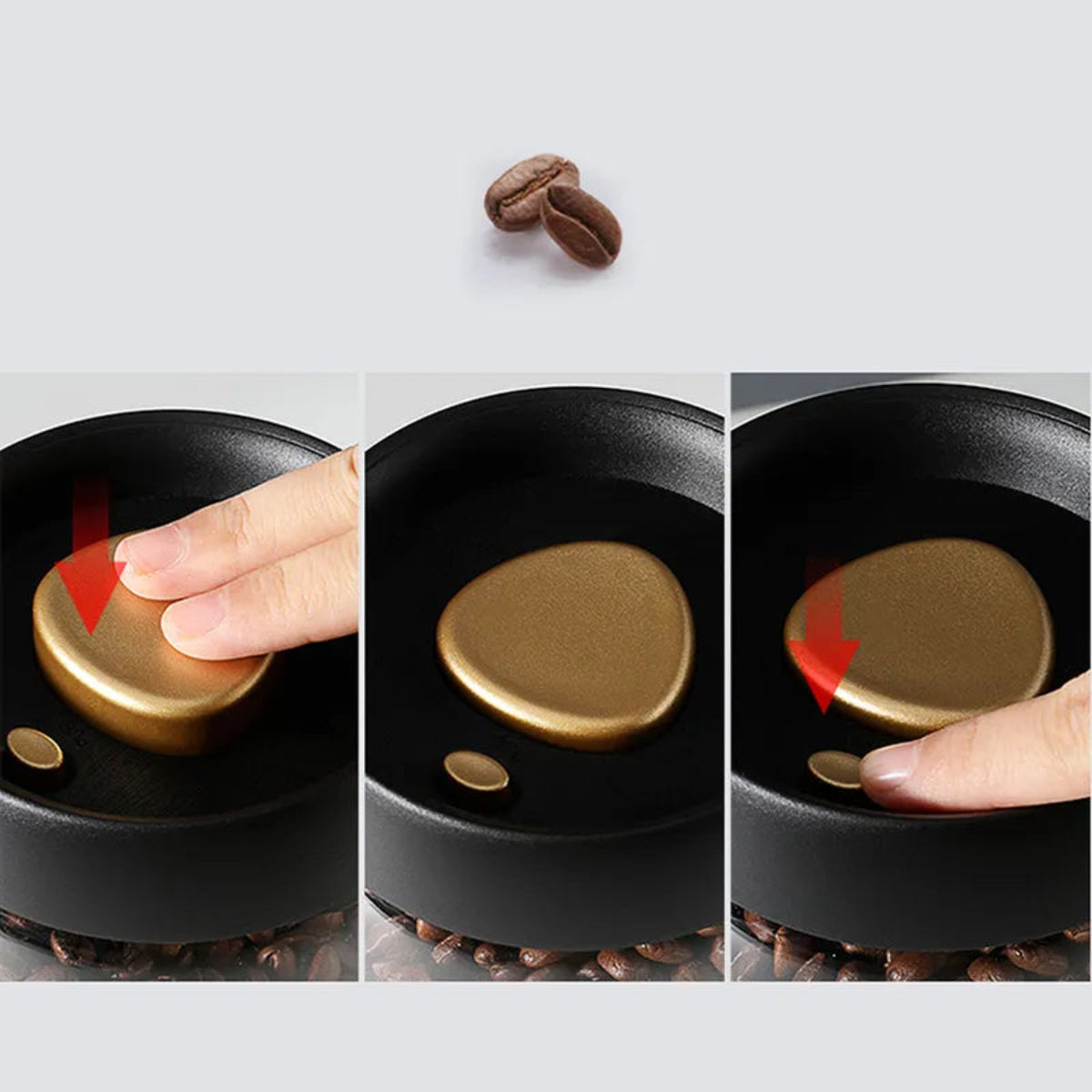 Glasbeholder Til Kaffe | Borosilikatglas & Lufttæt Vakuumlåg | Transparent Opbevaringsglas Til Kaffebønner & Tørvarer | Vanero