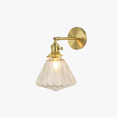 GoldenPrism | Krystal Facet Væglampe | Vanero