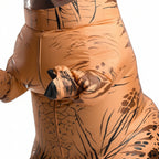 Oppusteligt T-Rex Kostume | Indbygget Ventilator & Dinosaurdesign | Helkropskostume Til Børn, Voksne, Halloween & Temafester | Vanero