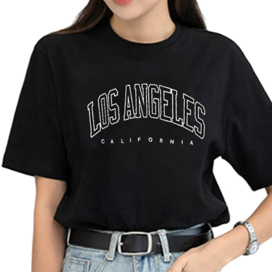 Dame T-Shirt | Oversized Pasform T-Shirt Design | Kortærmet Casual Top til Hverdagsbrug & Fritidsaktiviteter | Vanero