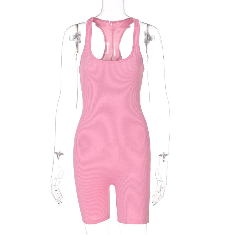 Dame Jumpsuit Polyester Spandex | Afslappet Pasform Jumpsuit | Strækbar Konstruktion til Hverdags- og Fritidsbrug | Vanero