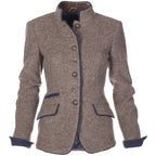 Danica Bomulds- & Polyesterblanding | Skræddersyet Pasform Blazer | Knaplukning til Arbejde, Hverdagsbrug & Arrangementer | Vanero