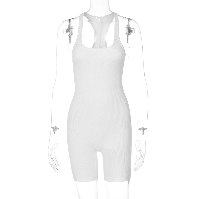 Dame Jumpsuit Polyester Spandex | Afslappet Pasform Jumpsuit | Strækbar Konstruktion til Hverdags- og Fritidsbrug | Vanero
