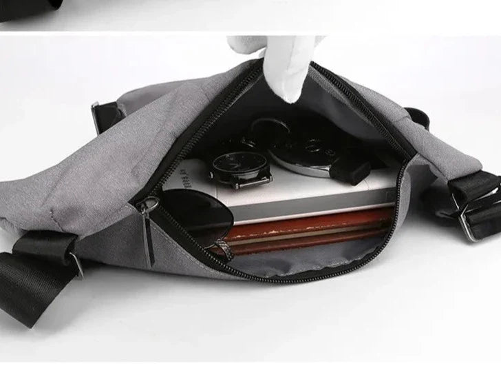 Unisex Crossbody Taske Multi-Rums Design | Justerbar Rem Til Hverdagsbrug | Opbevaring Til Rejser & Pendling | Vanero