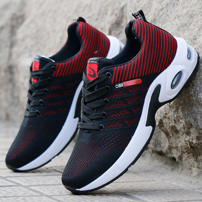 Herre Sneakers Mesh & Syntetisk Læder | Regular Fit Fritidsfodtøj | Til Hverdagsbrug, Fritid & Daglige Aktiviteter | Vanero