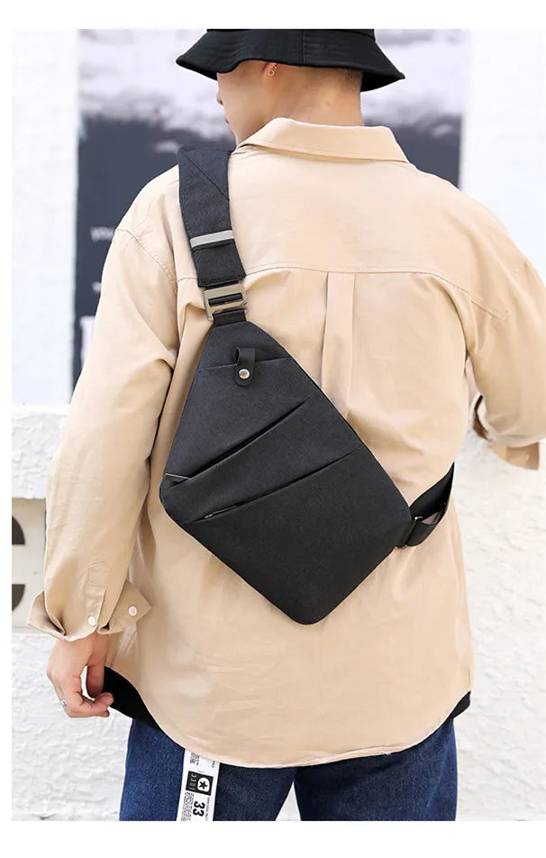 Unisex Crossbody Taske Multi-Rums Design | Justerbar Rem Til Hverdagsbrug | Opbevaring Til Rejser & Pendling | Vanero