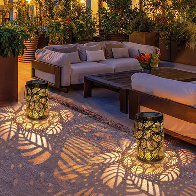 Luminous Leaf Lantern | Solcelle Dekorativ Bladlampe til Have og Terrassebelysning | Vanero