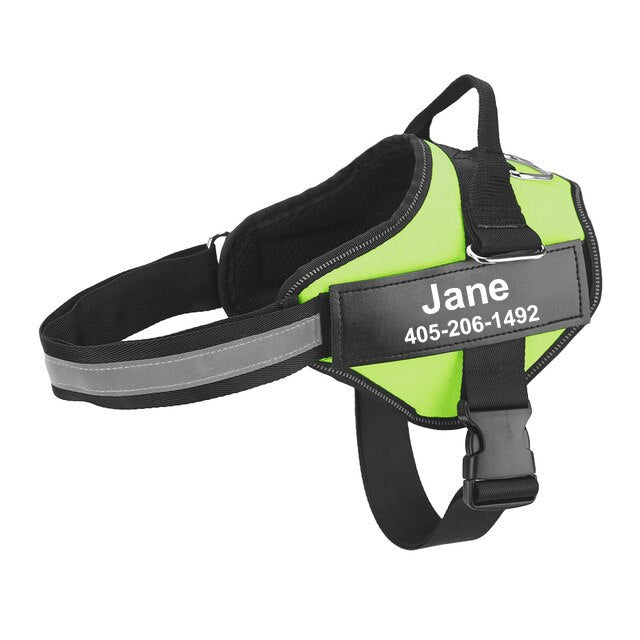 Hundesele Nylon & Mesh med Polstret Brystpanel | Justerbar Sele med D-Ringe & Quick-Release Spænder | Gåture, Træning & Daglig Brug | Vanero