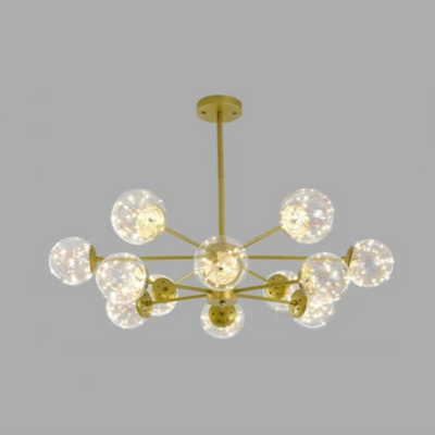 NobleLuminance l Lysekrone med glaskugler l Vanero