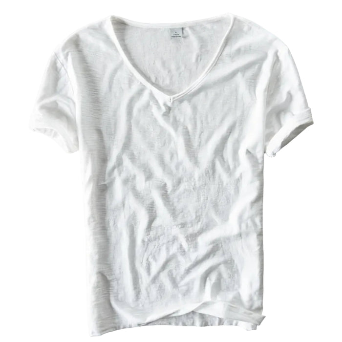 Damen V-Hals T-Shirt I Let Materiale | Casual Fit Sommer T-Shirt Til Hverdagsbrug | Vanero
