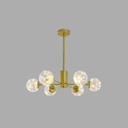 NobleLuminance l Lysekrone med glaskugler l Vanero