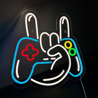 Joystick Hand Sign | Neon Væglampe | Vanero