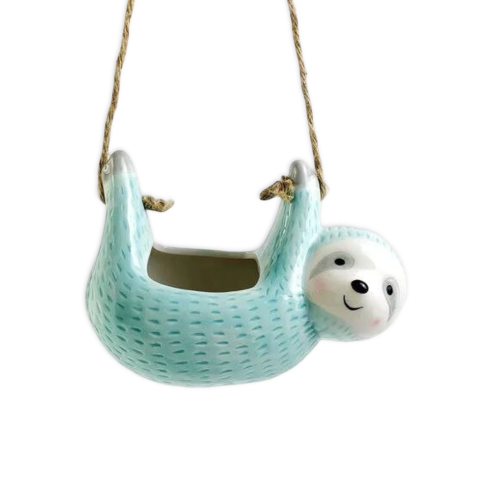 Håndlavet Keramik Blomsterpotte | Dovenhundedesign til Kreativ Indretning | Vanero