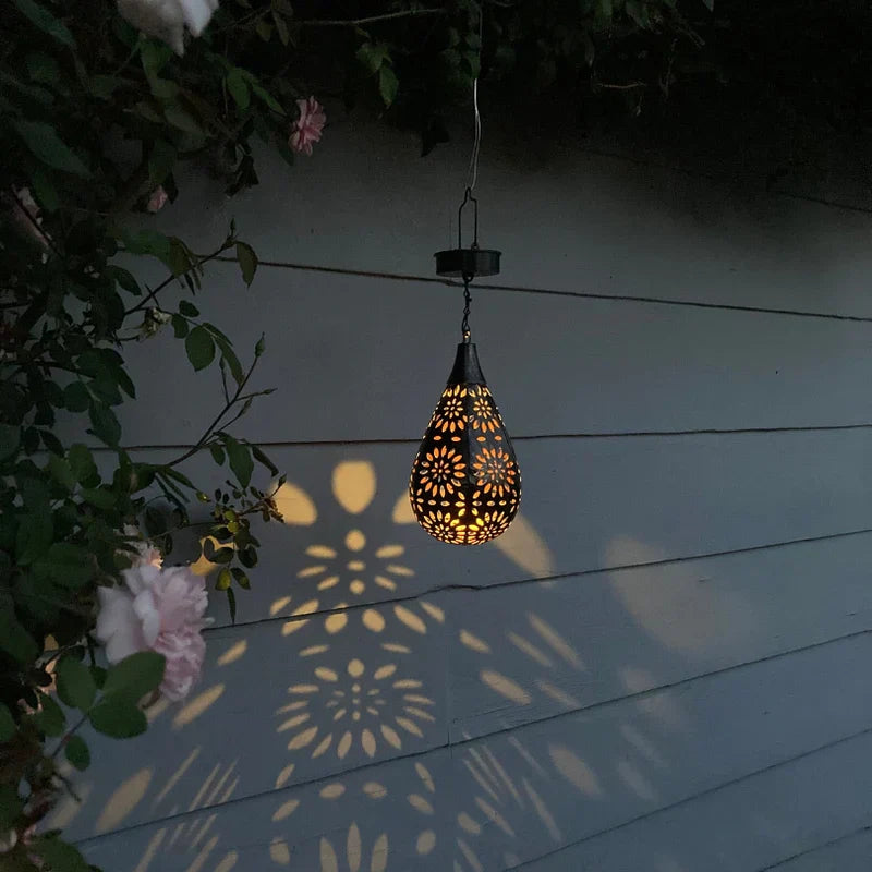 Solar Lysdråbe | Havebelysning med Solenergi Sort | Vanero