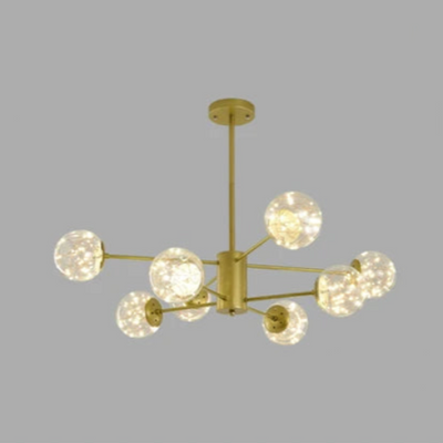 NobleLuminance l Lysekrone med glaskugler l Vanero