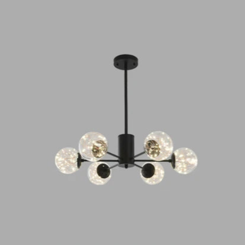 NobleLuminance l Lysekrone med glaskugler l Vanero