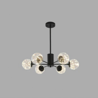 NobleLuminance l Lysekrone med glaskugler l Vanero
