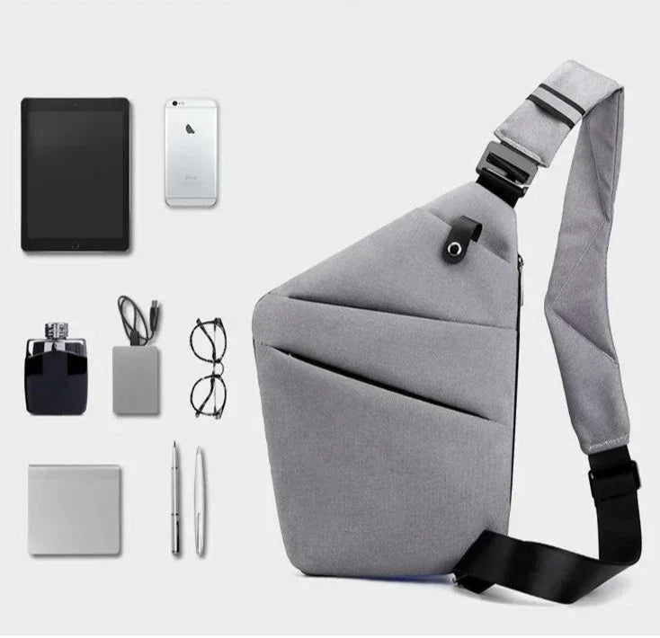Unisex Crossbody Taske Multi-Rums Design | Justerbar Rem Til Hverdagsbrug | Opbevaring Til Rejser & Pendling | Vanero