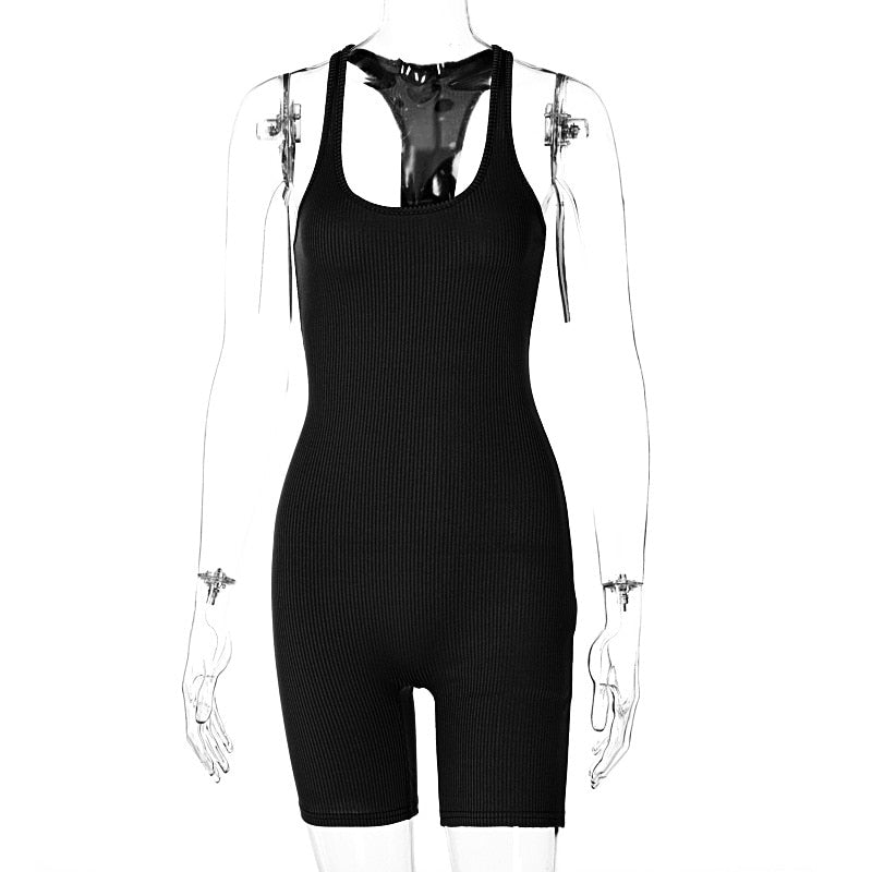 Dame Jumpsuit Polyester Spandex | Afslappet Pasform Jumpsuit | Strækbar Konstruktion til Hverdags- og Fritidsbrug | Vanero