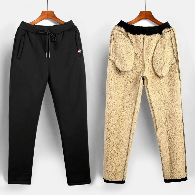 Herre Thermobukser Polyester | Regular Fit Bukser Med Snøre | Elastisk Talje Til Hverdags- & Udendørsbrug | Vanero