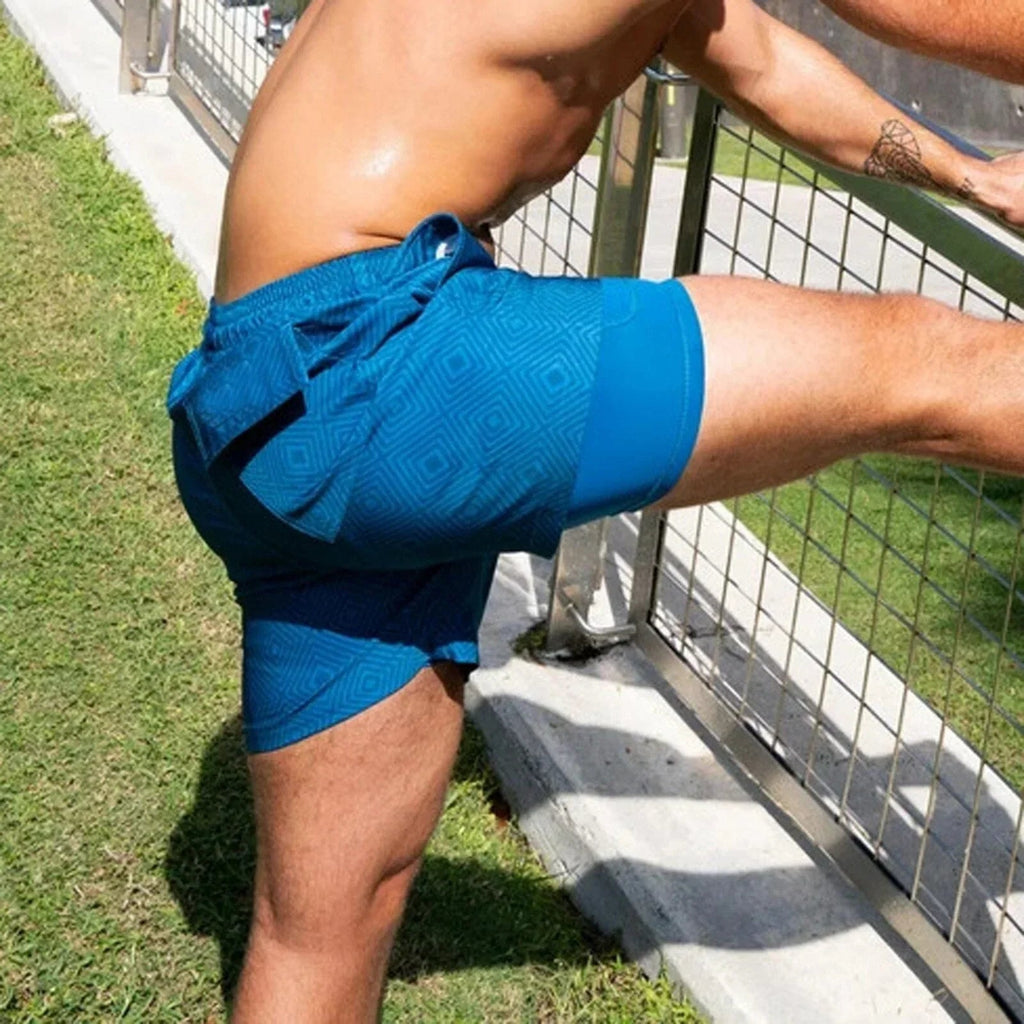 Badebukser Til Mænd Polyester | 2-i-1 Pasform Badebukser | Integrerede Shorts og Mesh Design til Strand- og Svømmebrug | Vanero