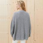 Dame Strikcardigan Strikmateriale | Løs Pasform Cardigan | Knaplukning Foran Til Hverdagsbrug & Lag-På-Lag Styling | Vanero