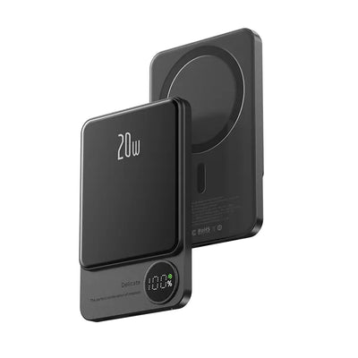 Slimcharge | Magnetisk Powerbank Med Led-Display & Hurtigopladning | Vanero