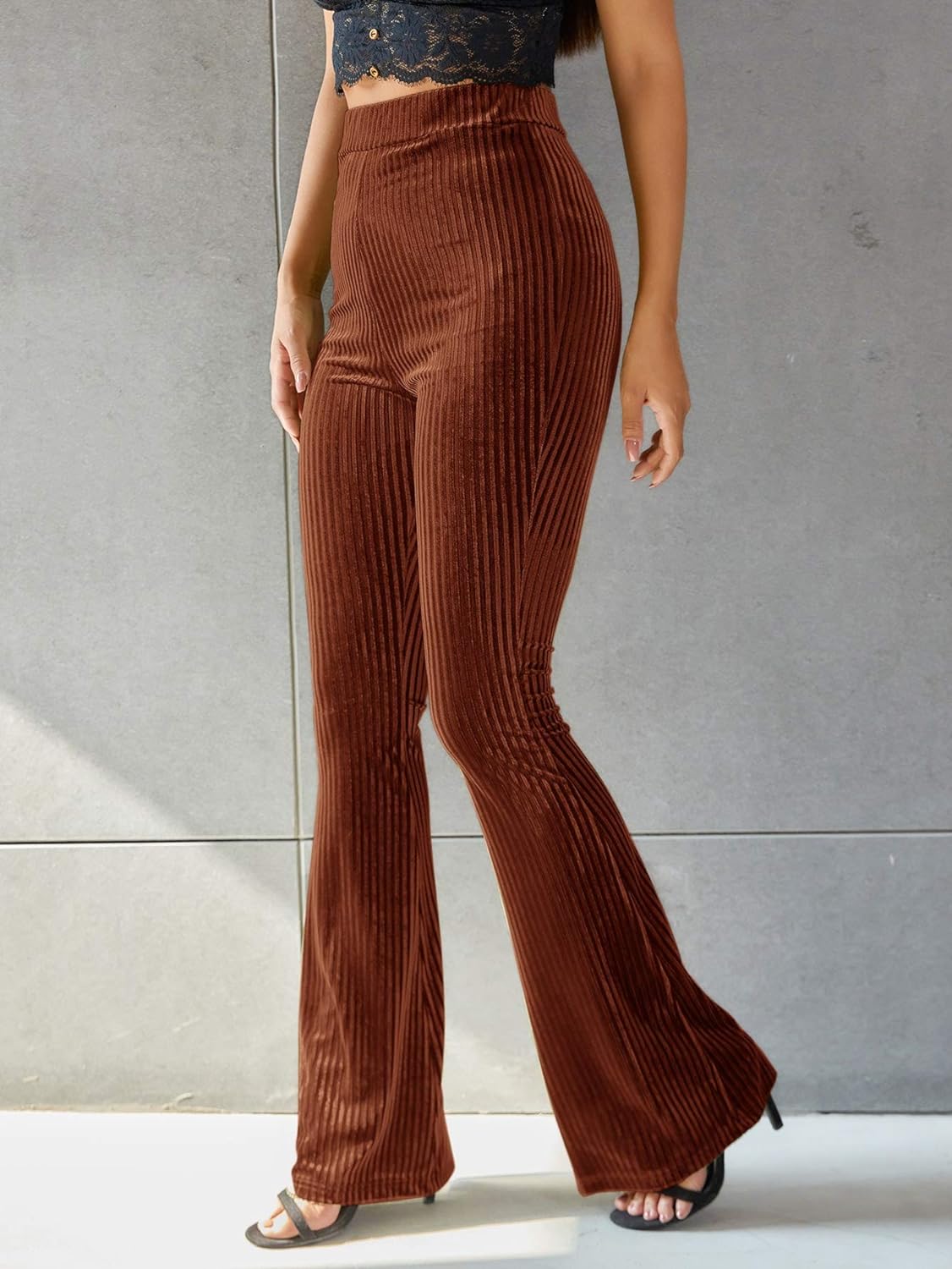 Marvhie Corduroy Bomuld | Afslappet Pasform Bukser | Høj Talje til Hverdagsbrug & Formelle Outfits | Vanero