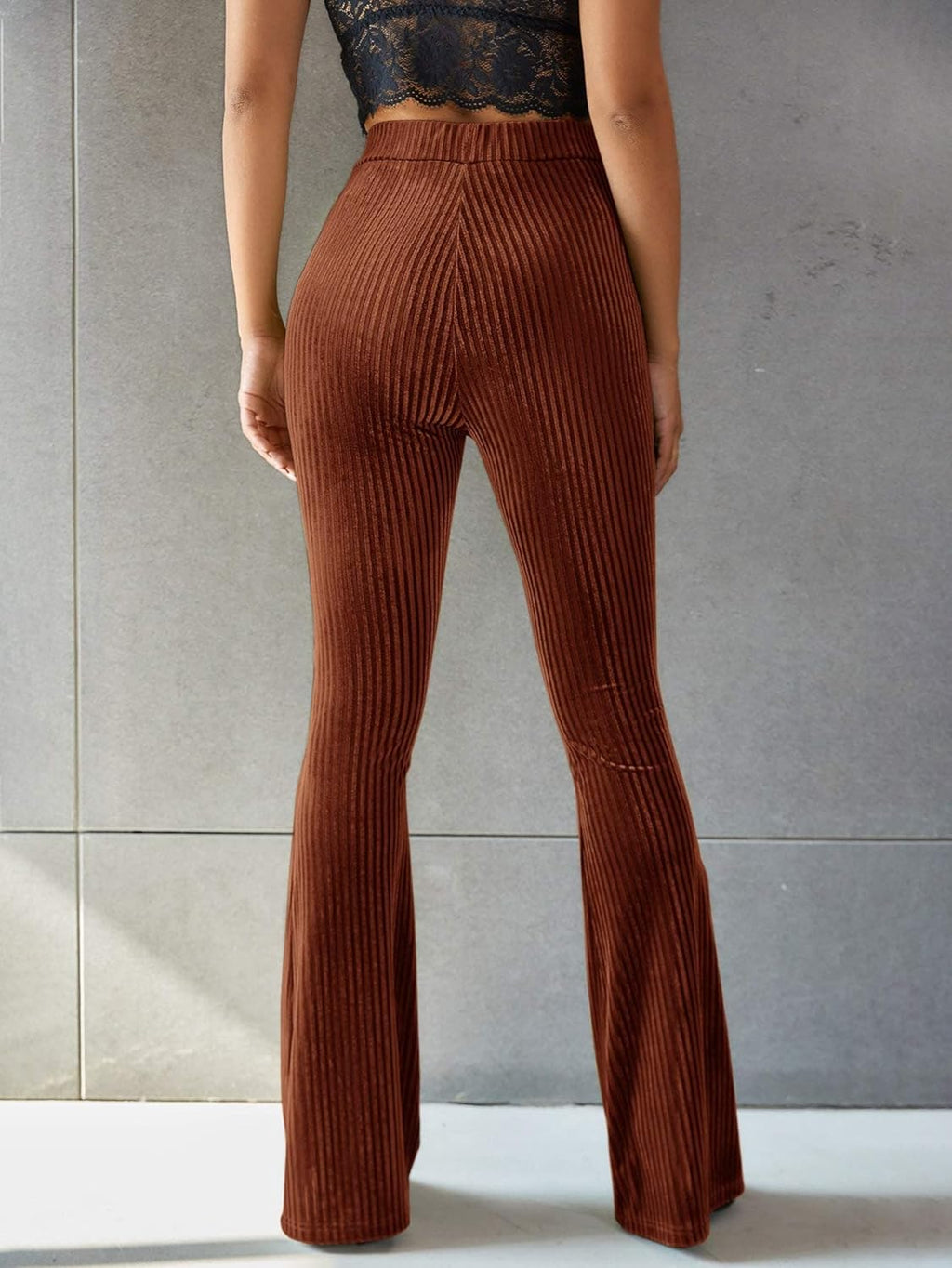 Marvhie Corduroy Bomuld | Afslappet Pasform Bukser | Høj Talje til Hverdagsbrug & Formelle Outfits | Vanero