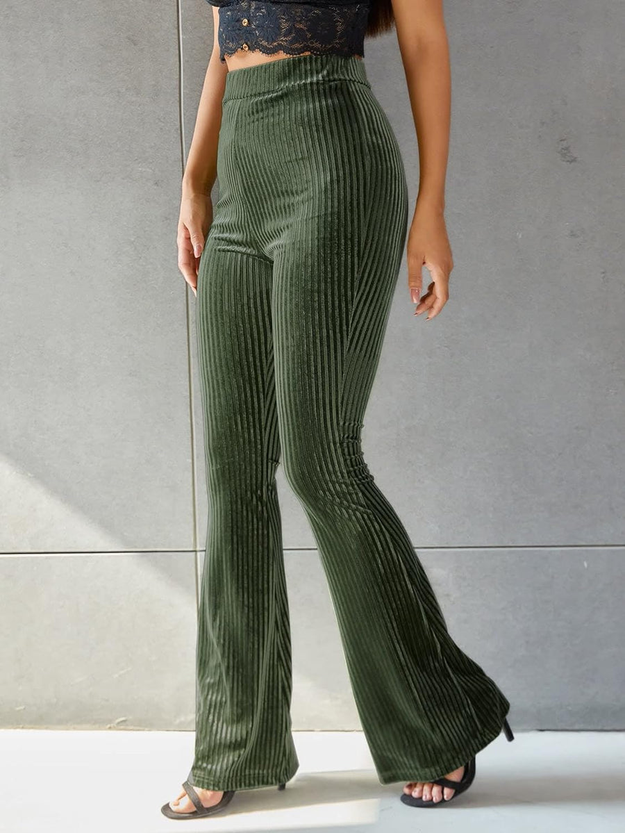 Marvhie Corduroy Bomuld | Afslappet Pasform Bukser | Høj Talje til Hverdagsbrug & Formelle Outfits | Vanero