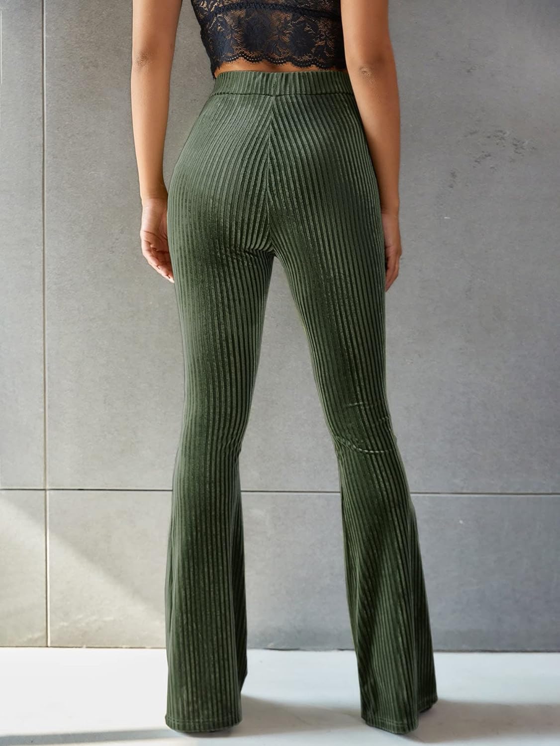 Marvhie Corduroy Bomuld | Afslappet Pasform Bukser | Høj Talje til Hverdagsbrug & Formelle Outfits | Vanero