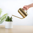 Vandkande Rustfrit Stål 1,5L Kapacitet | Lang Tud Præcisionsvanding Design | Indendørs Udendørs Plante & Blomstervanding | Vanero