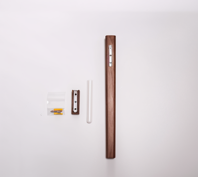 FrischFloret Vase | Wandvase aus massivem Buchenholz und Walnussholz | Vanero