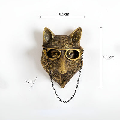 Golden Head | Multifunktionel Hoved Vægkrog Dekoration og Væglagring | Vanero