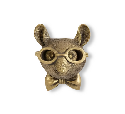 Golden Head | Multifunktionel Hoved Vægkrog Dekoration og Væglagring | Vanero