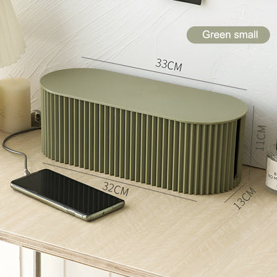 Hid Kabelboks | Minimalistisk Macaron Opbevaring - Oplader og Kabel Organizer | Vanero