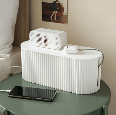 Hid Kabelboks | Minimalistisk Macaron Opbevaring - Oplader og Kabel Organizer | Vanero