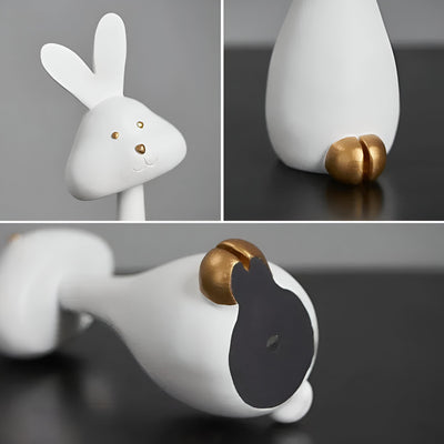 DecoPaws | Elegante Dyrefigurer til Moderne Borddekoration | Vanero