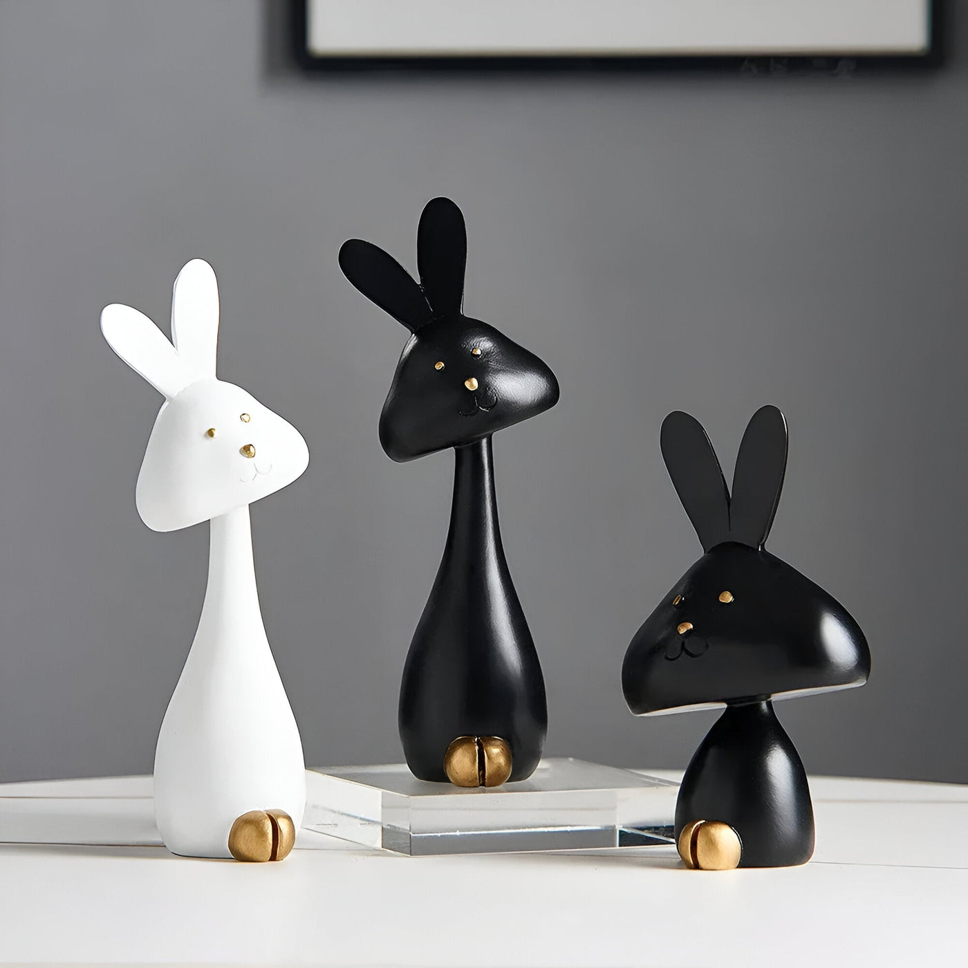 DecoPaws | Elegante Dyrefigurer til Moderne Borddekoration | Vanero