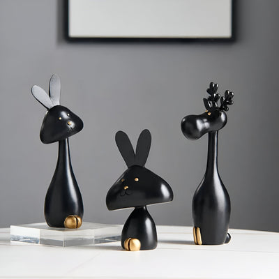 DecoPaws | Elegante Dyrefigurer til Moderne Borddekoration | Vanero