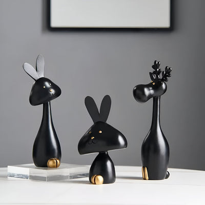 DecoPaws | Elegante Dyrefigurer til Moderne Borddekoration | Vanero