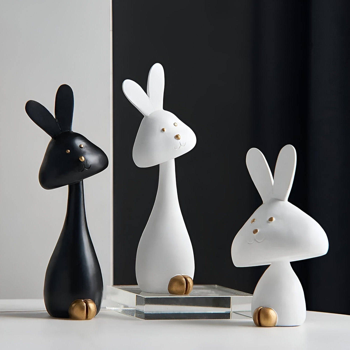 DecoPaws | Elegante Dyrefigurer til Moderne Borddekoration | Vanero