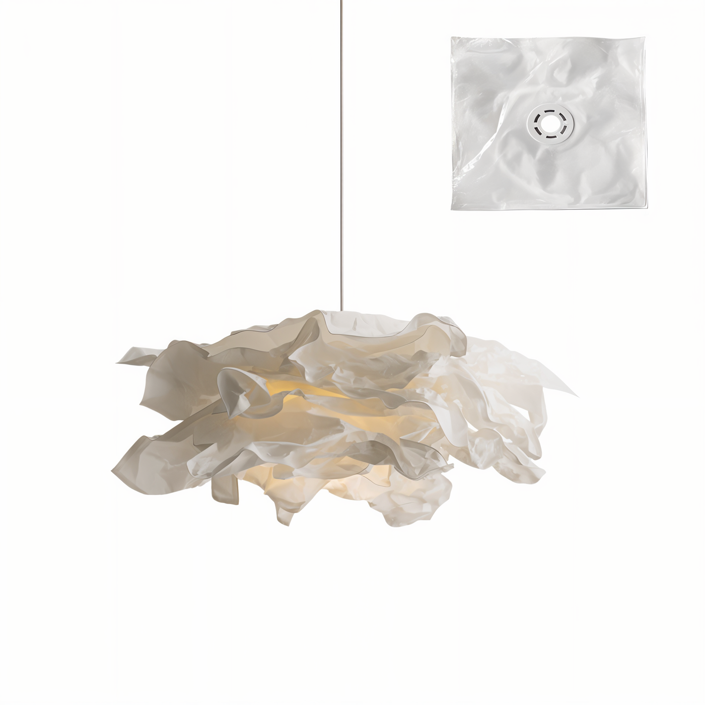 ShadeGlow Tilpasselig Pendellampe | Skulptureret Pap Skygge Design | Vanero
